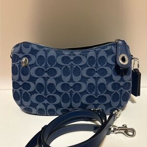 Coach Denim Signature Swinger